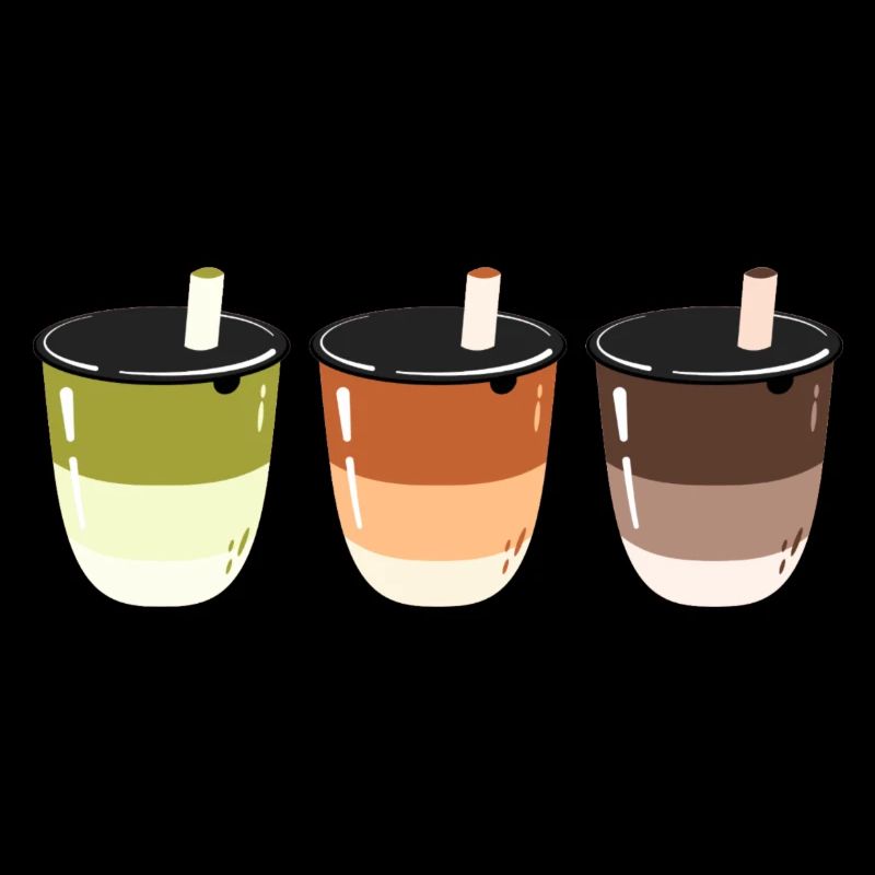 Bubble Tea- Getränk- Logo-Design