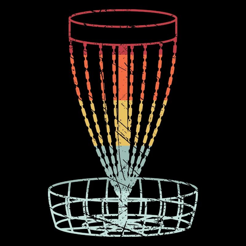 Disc Golf Retro Frolf Korb Scheibengolf Geschenk