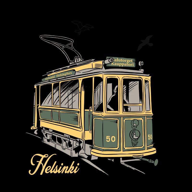 Vieux tramway d'Helsinki, Textiles, produits