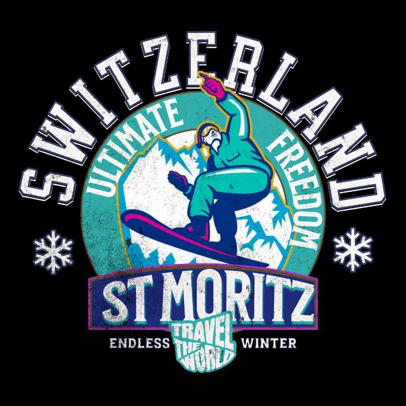 Switzerland St Moritz endless winter