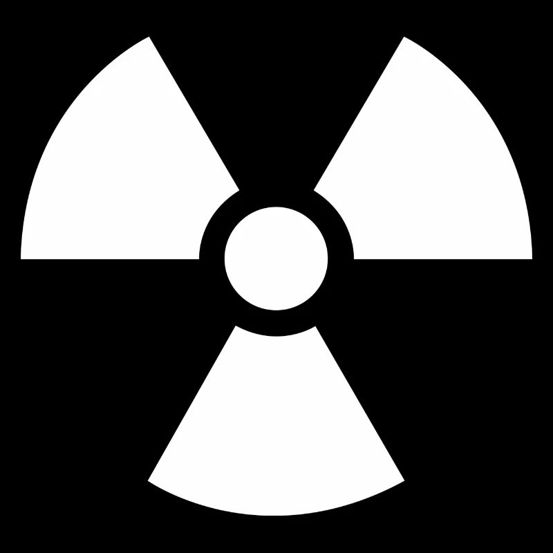 Radioactive white logo