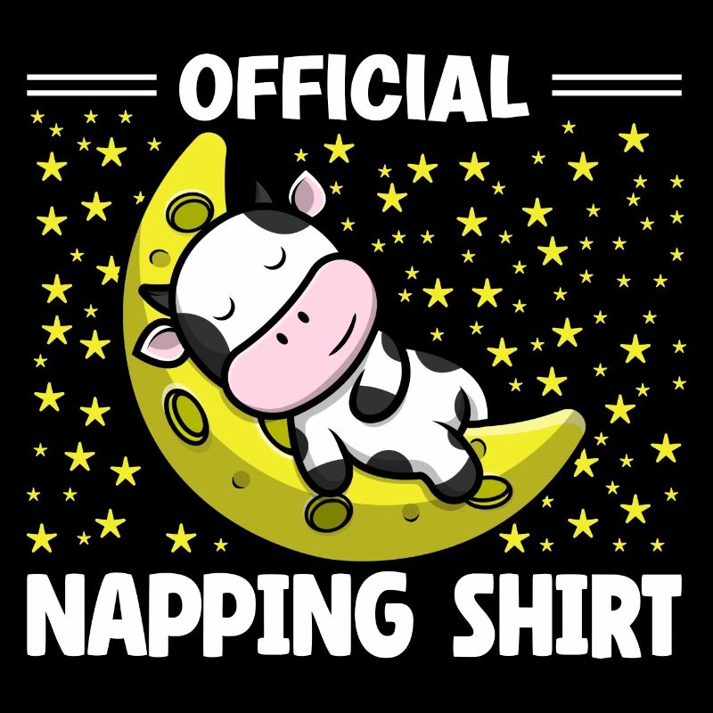 Sleeping Sloth Lover Cute Cow Napping