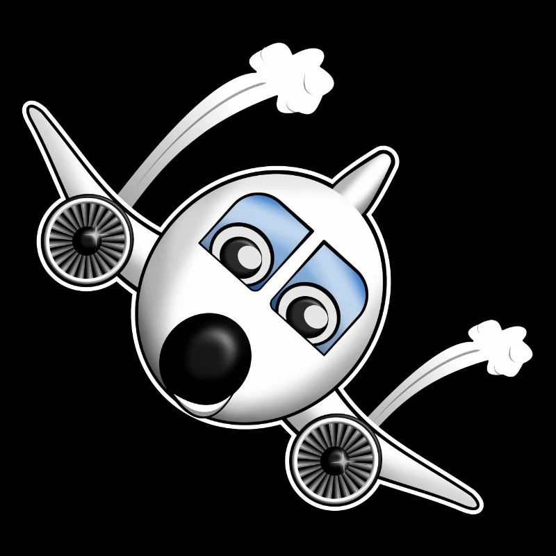 Plane with face