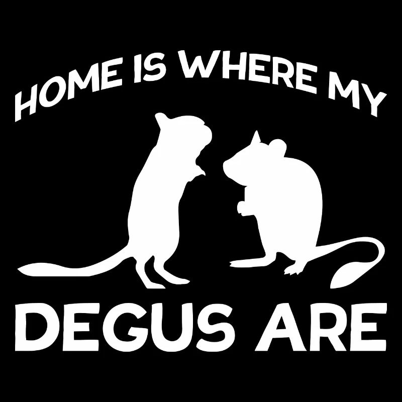 Home Degu Silhouette Gift Pet Octodon
