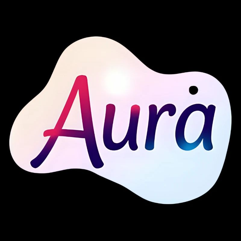 Aura – Design Typographique Coloré Moderne