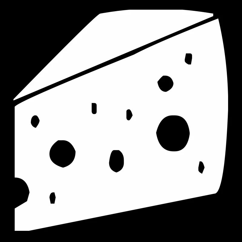 gros morceau de fromage avec des trous