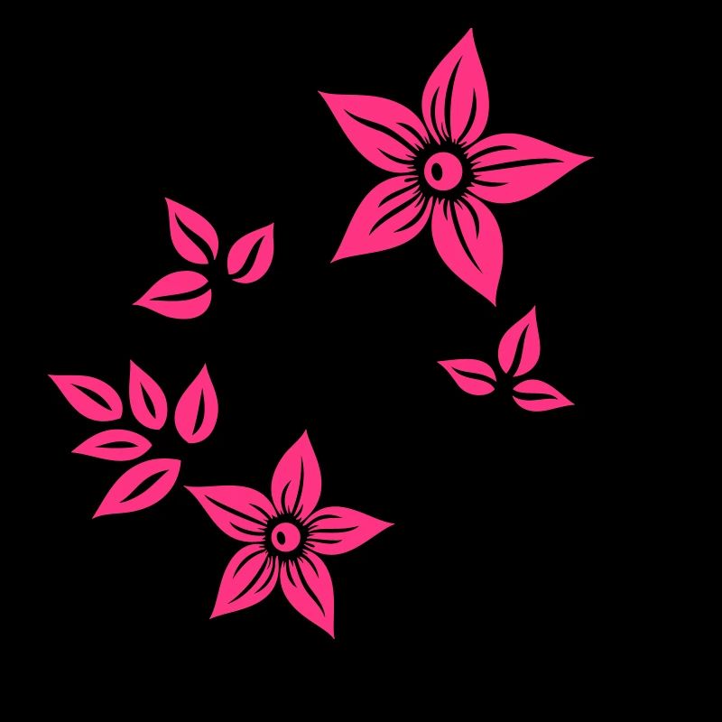 Belle fleurs en filigrane. Élément floral.
