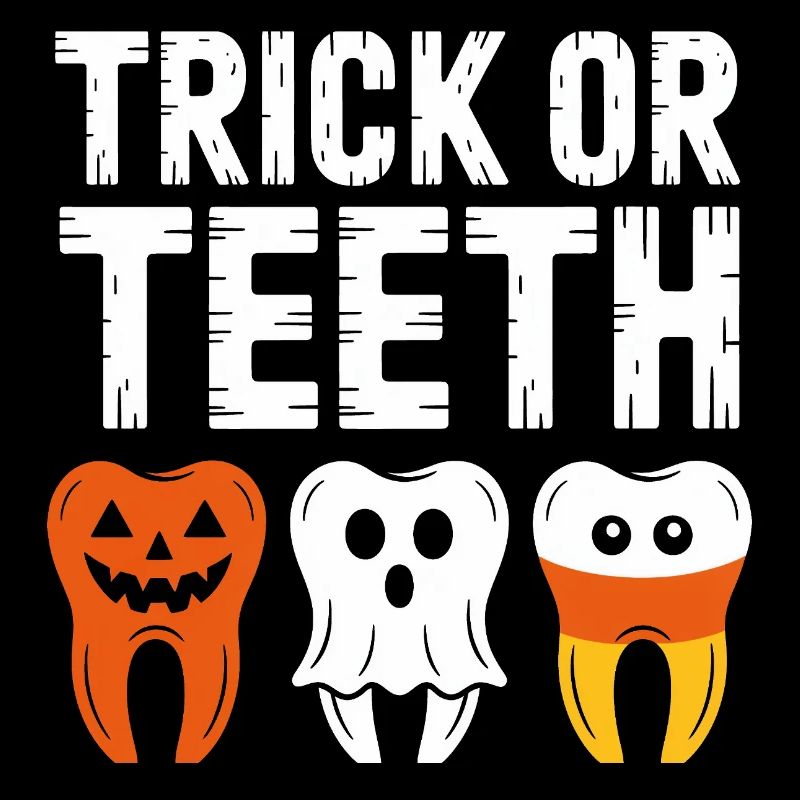 Trick oder Teeth Halloween-T-Shirt