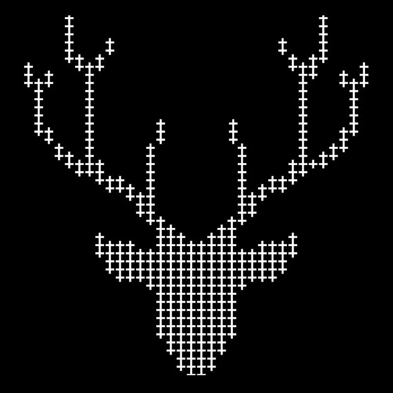 Bois de cerf pixel