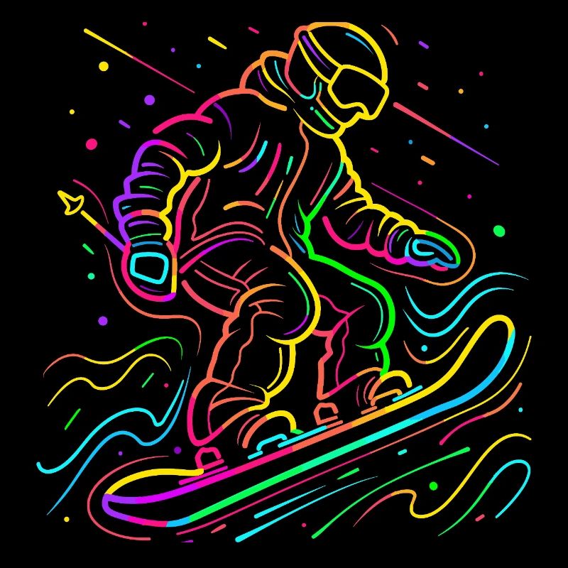 Snowboarder Retrowave