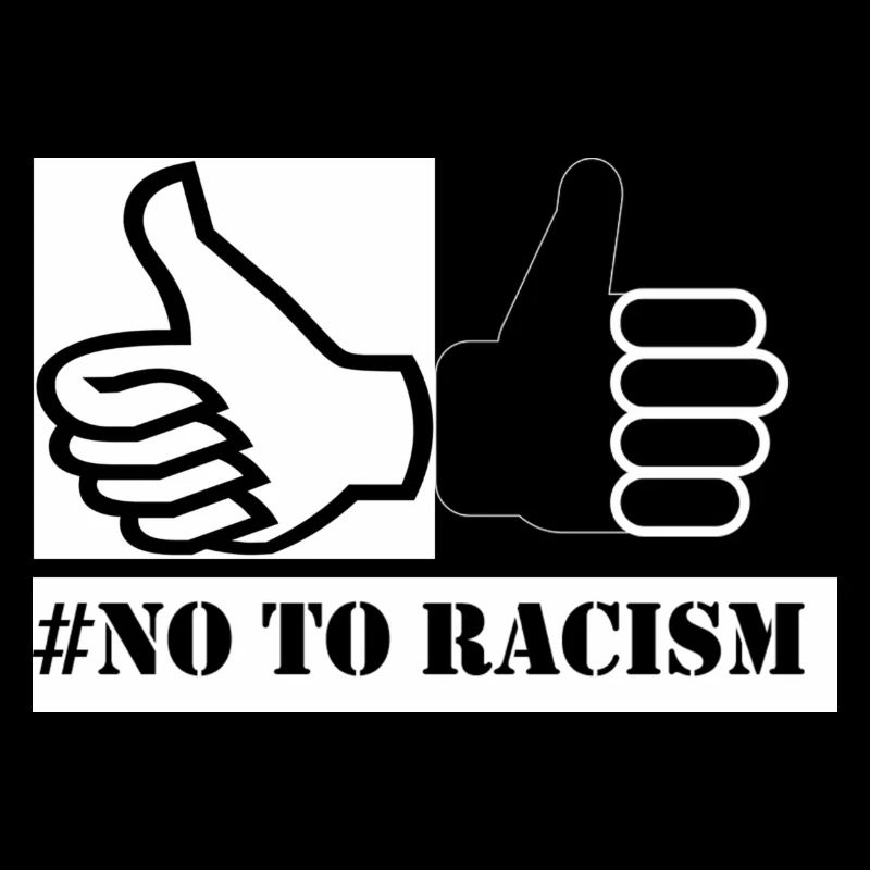 Idée de cadeau de dire non au racisme