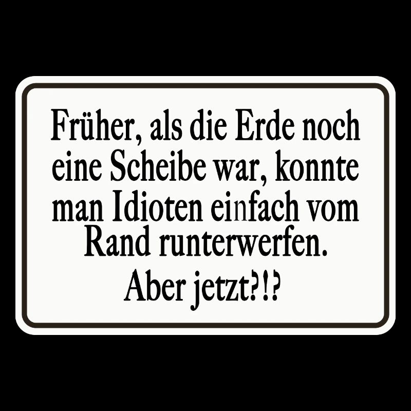 Früher als die Erde noch eine Scheibe war