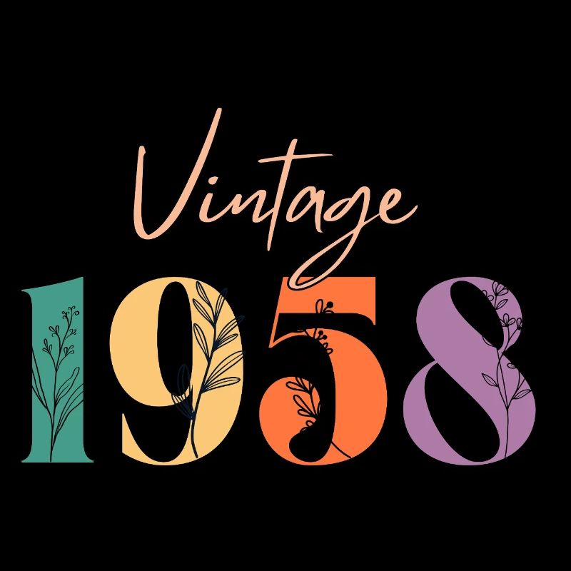 Vintage 1958 florale