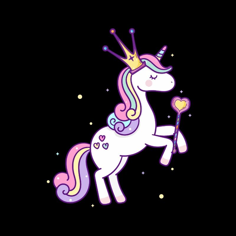 Einhorn Prinzessin Krone Sterne Stab Schuhe Pink