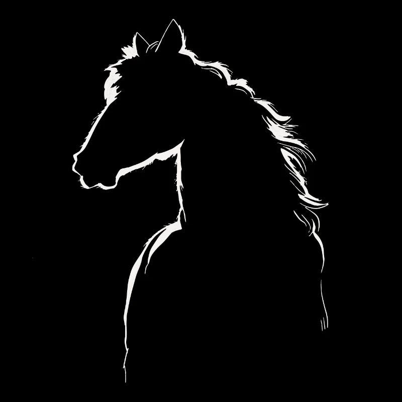Pferde Silhouette