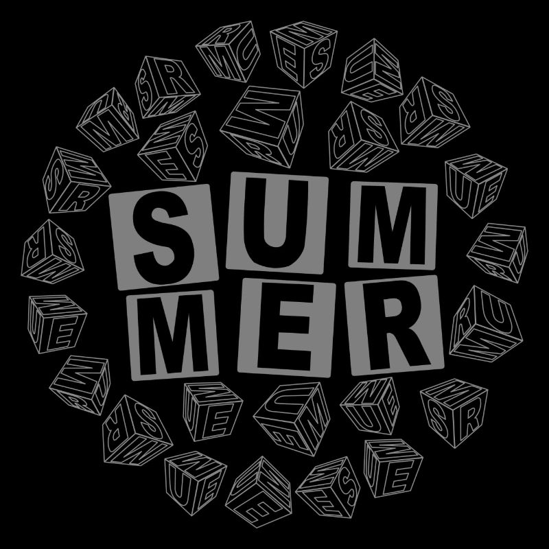 SUMMER Würfelblock-grau