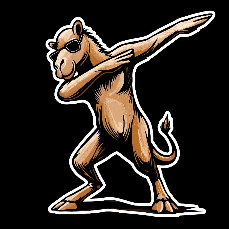 Stylisches Dabbing-Dromedar Design Geschenk