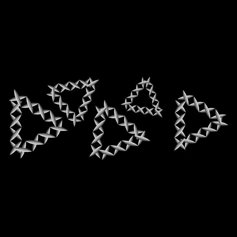 grey pattern cross triangles