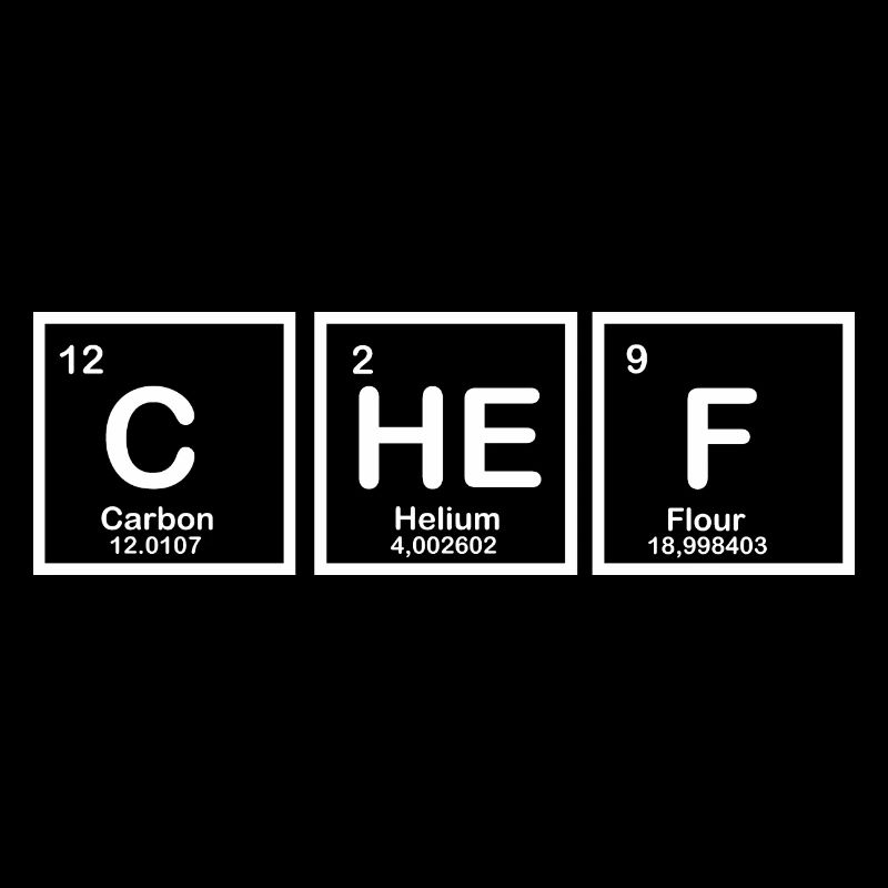 Chemise Nerd de Table Periodic Chef Elements Chemical