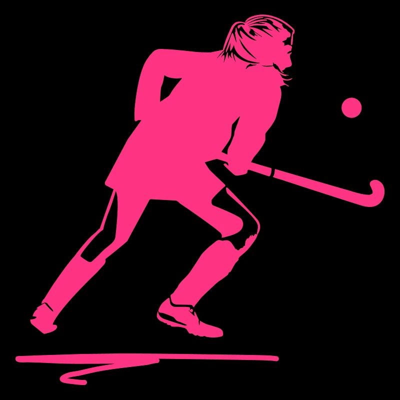 Joueuse de hockey sur le terrain