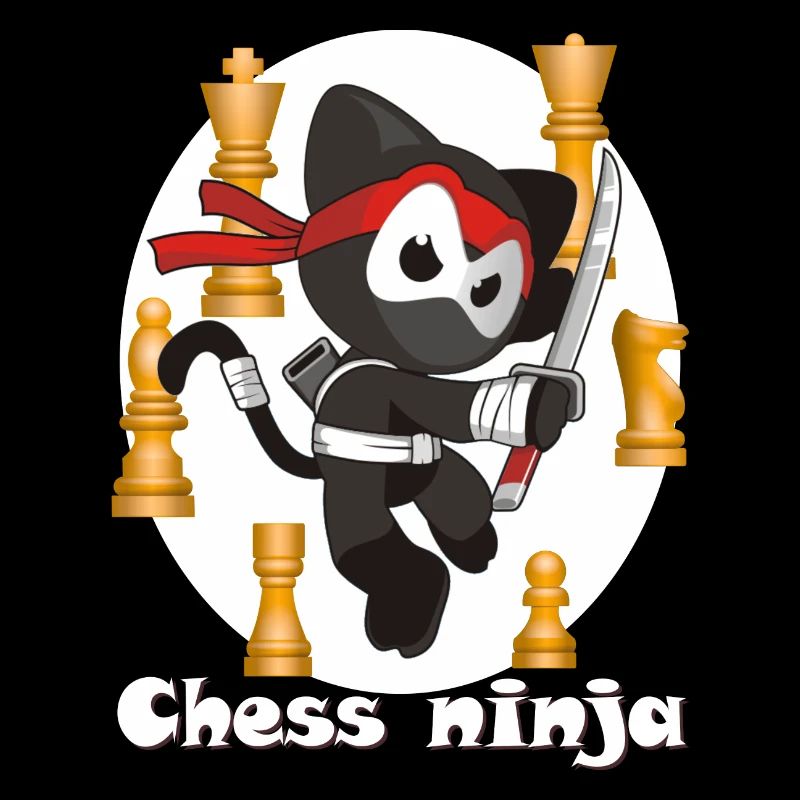 Funny chess motif as a gift