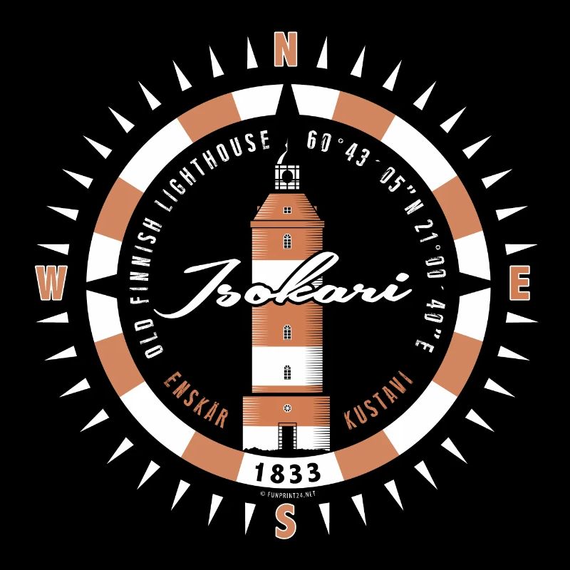 ISOKARI LIGHTHOUSE Compass textiles, produits cadeaux
