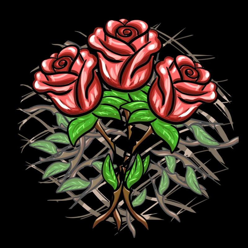 Crosses Pattern Cross Plants Roses