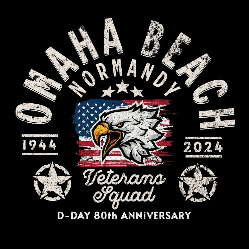 Omaha beach D DAY veterans squad