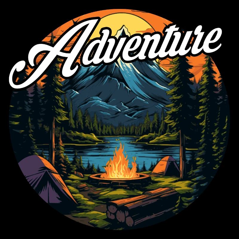 Aventure de trekking dans la nature de la forêt