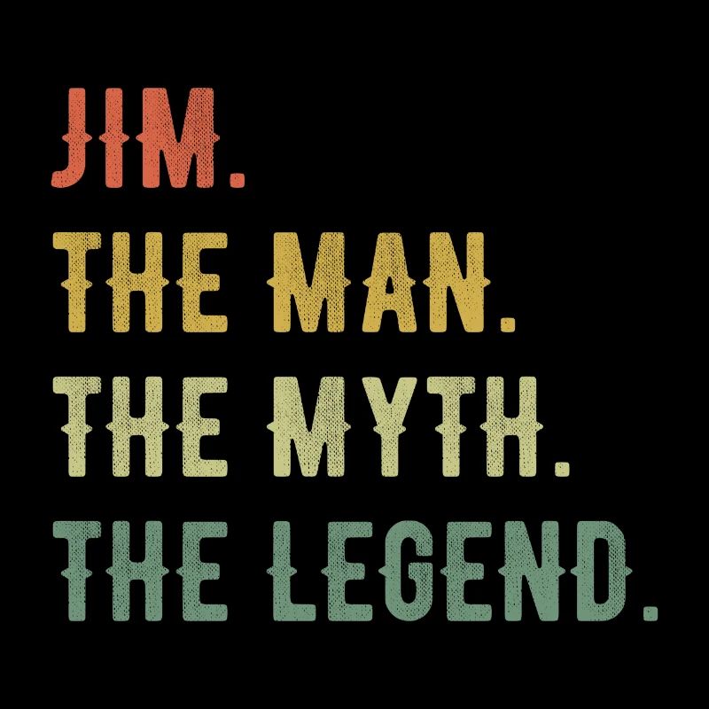 James Jim First Name Short Form Man Myth Legend