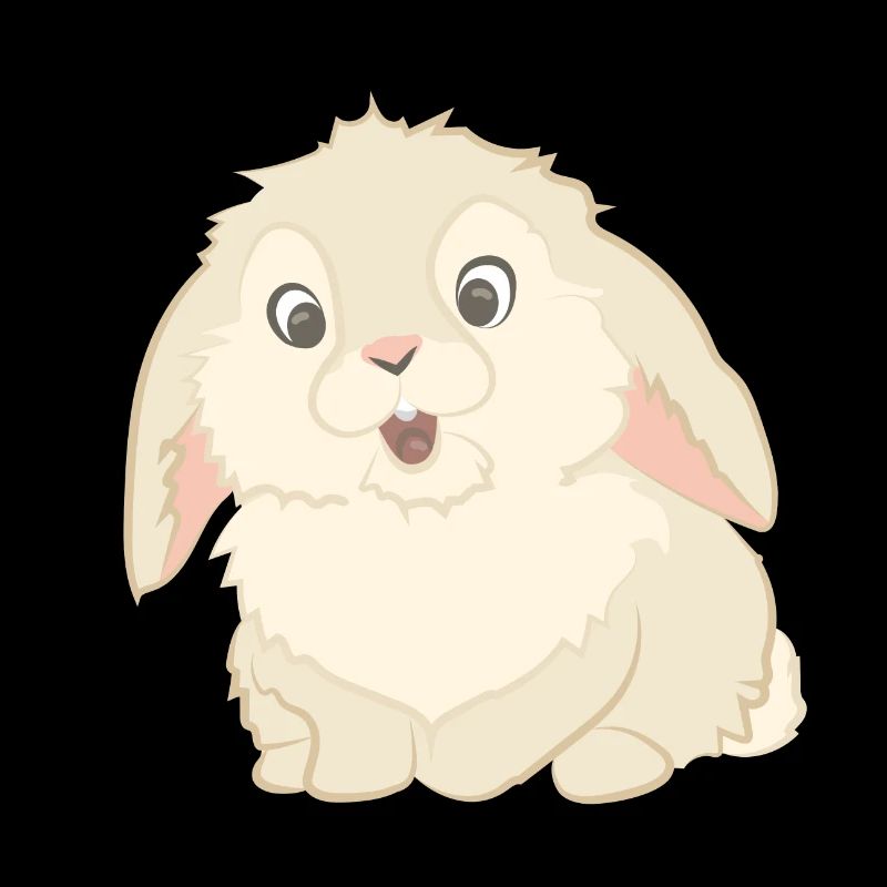 Lapin mignon comme illustration