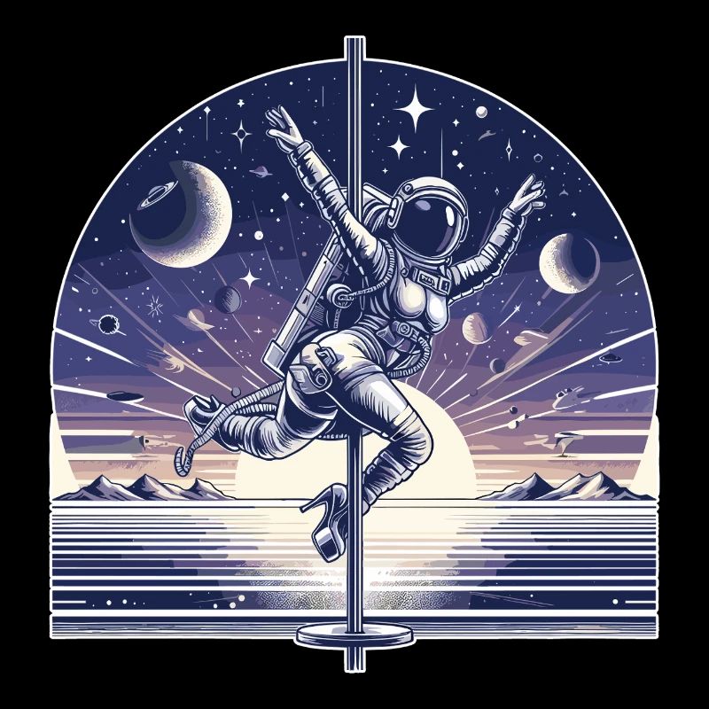 Pole Dance Astronautin Poledance Geschenk