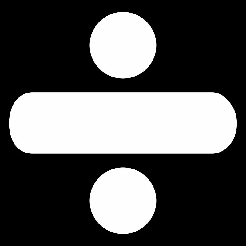 Geteilt Symbol Mathe