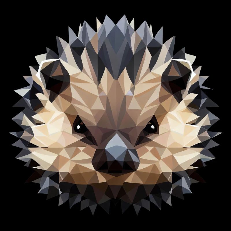 Polygon Hedgehog Design