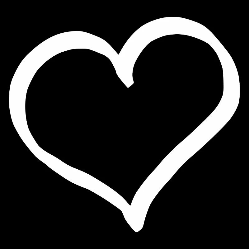 Cœur blanc Saint-Valentin