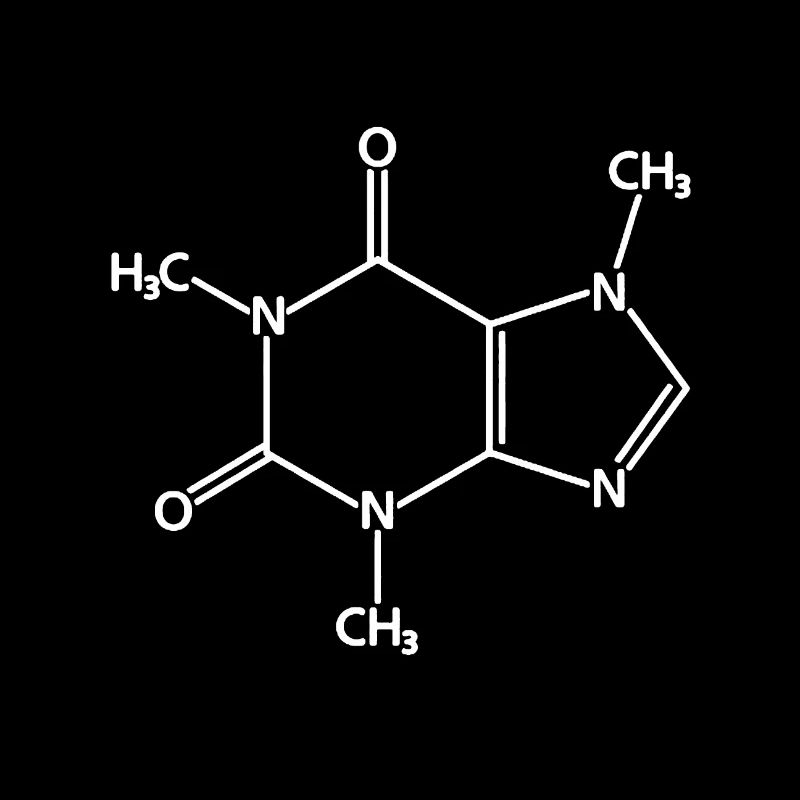 Caffeine Coffee Chemical Formula Coffee Lover