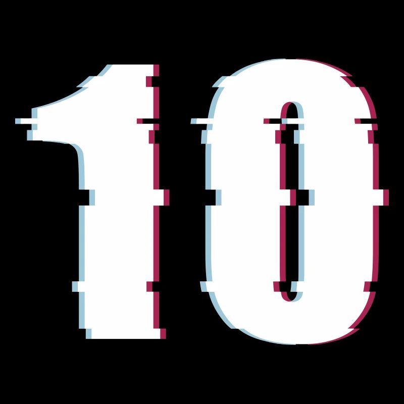 10 Effet de dix nombres Nombre déformé