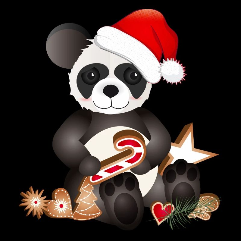 petit panda sucré pour Noël