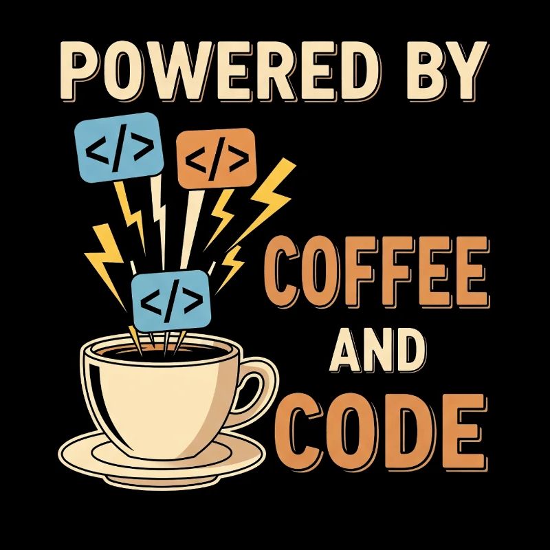 Programmierer Kaffee Motiv Design