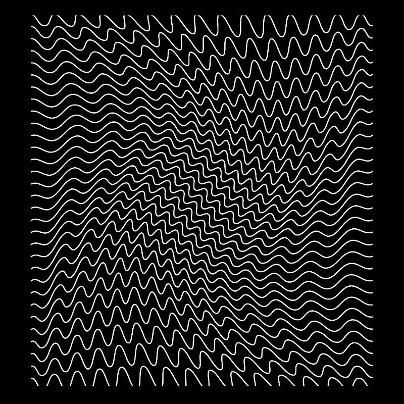 Impression d’illusion d’optique de ligne ondulée dynamique