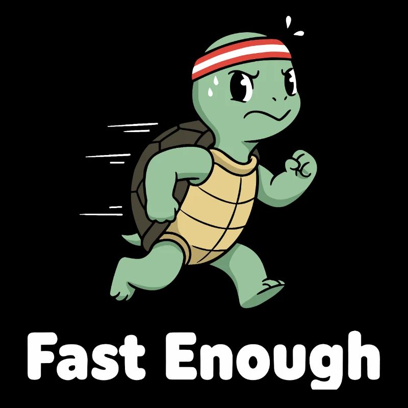 Tortue rapide en sprint
