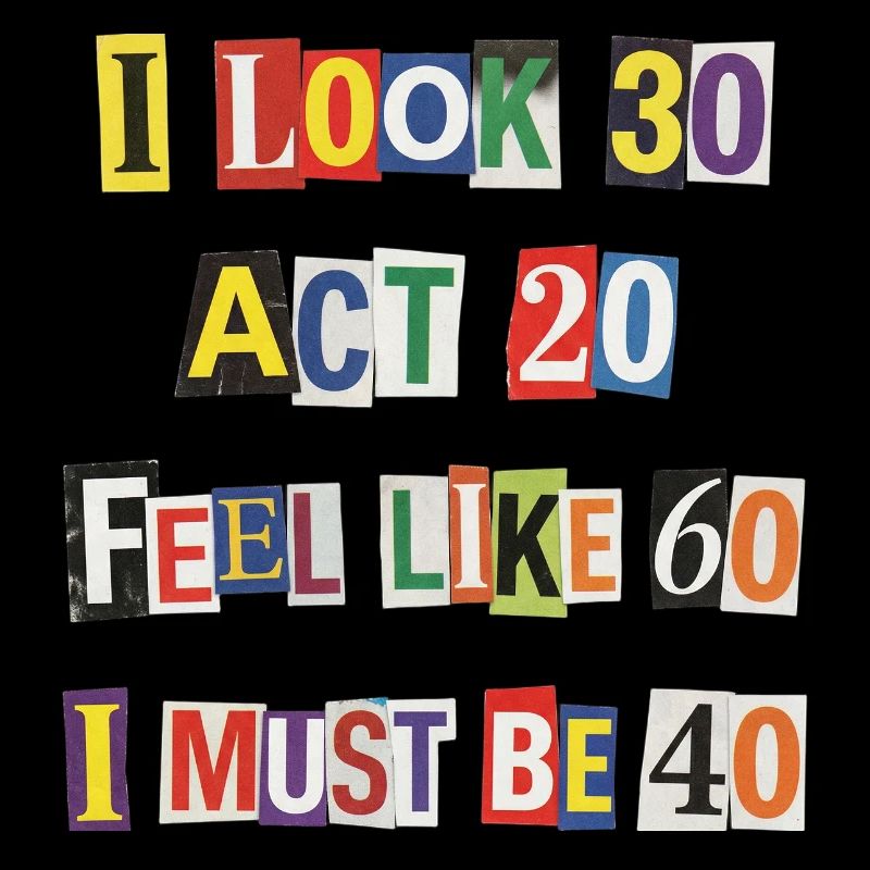 Age Mirror Collage of Years