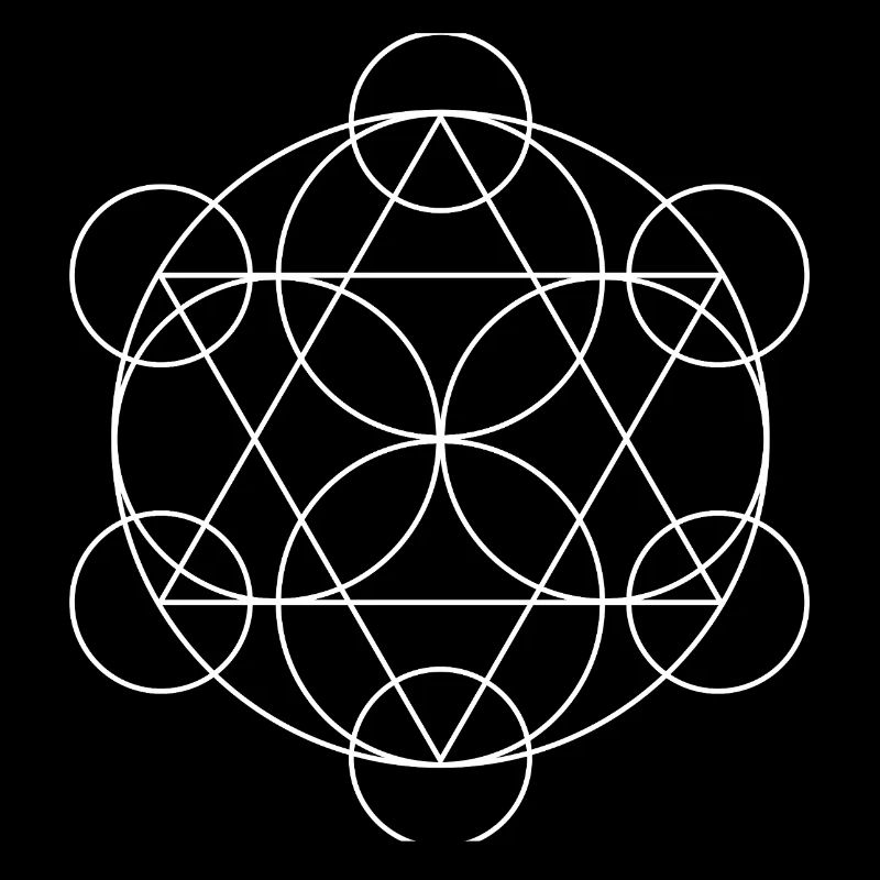 Metatron's Cube Geometric Mandala