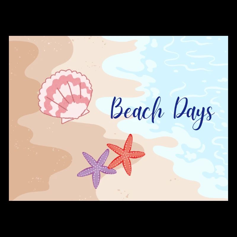 Beach Days Beach Motifs Starfish