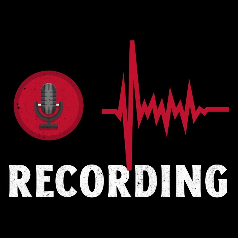 Recording. Cool Microphone Recording Studio