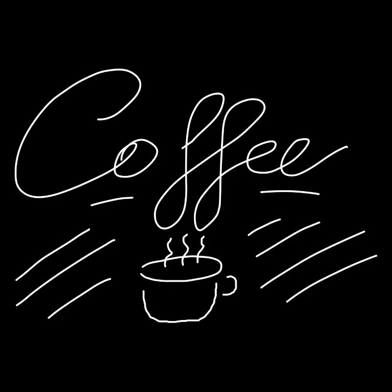 Coffee sketch mug writing