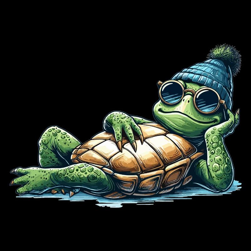Chill Toad Tortue Cool Chill Cadeau