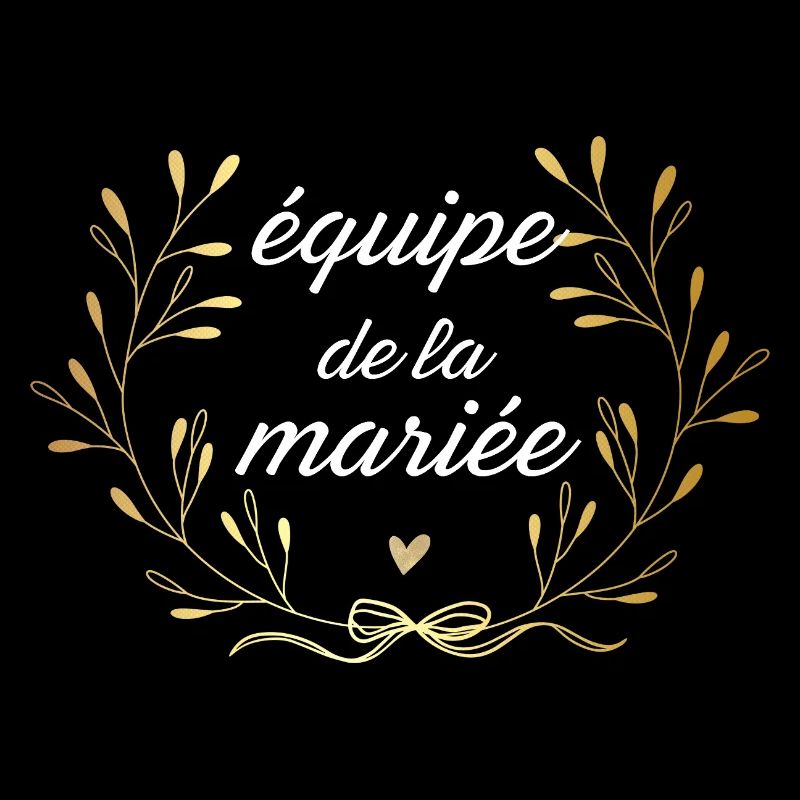 Équipe de la mariée couronne doré