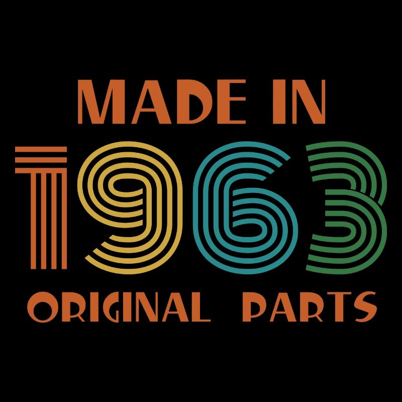 Made 1963 Geburtstag Retro
