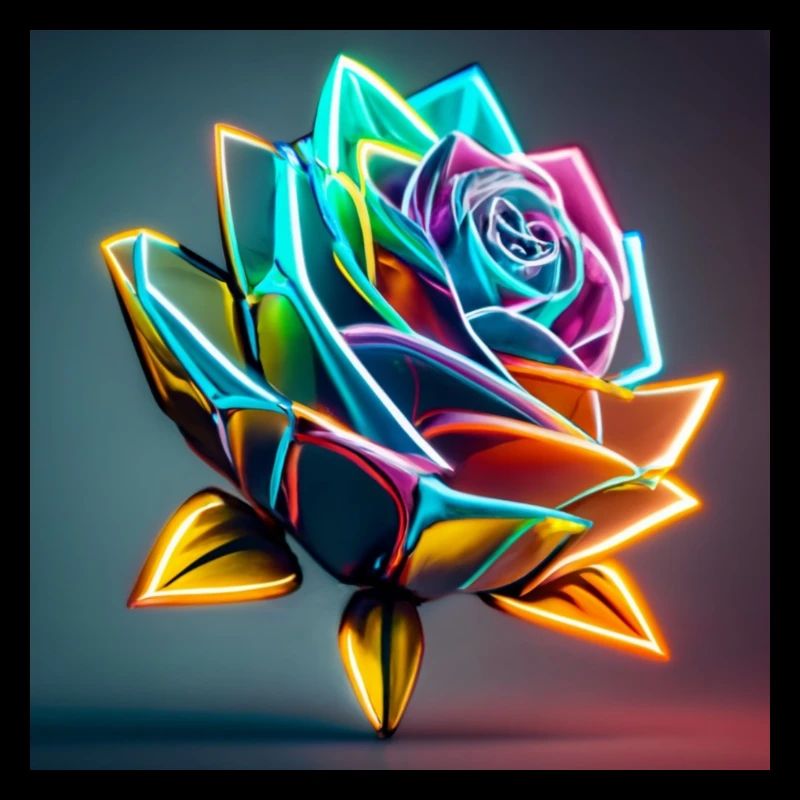 colorful rose